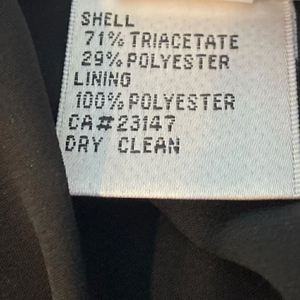 Talbots Sz 6P Classic Black Corporate Workwear Swing Knee Length Skirt